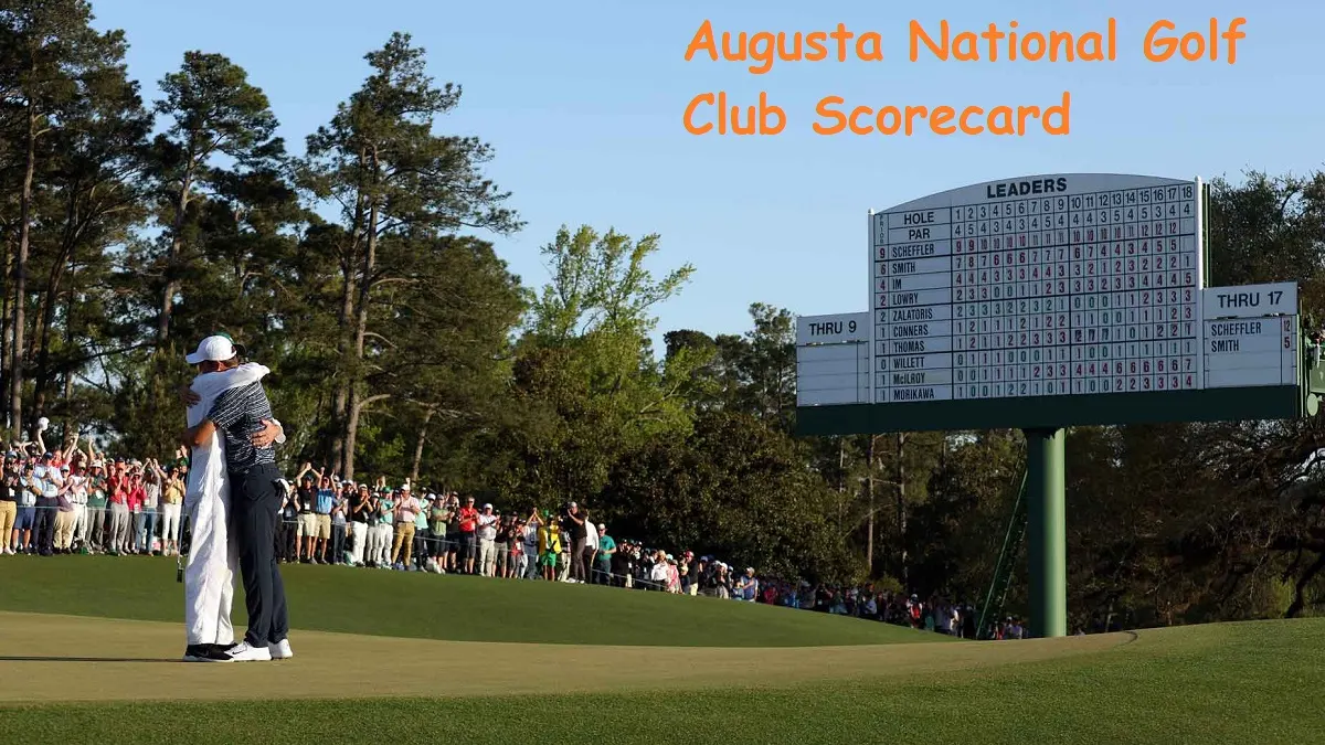 Augusta National Golf Club scorecard